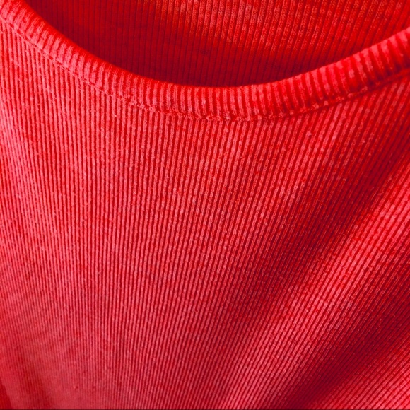 💤 Neon Ribbed Sleep Tank (Orange) - Picture 3 of 3